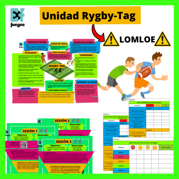 Unidad didáctica Rygby tag